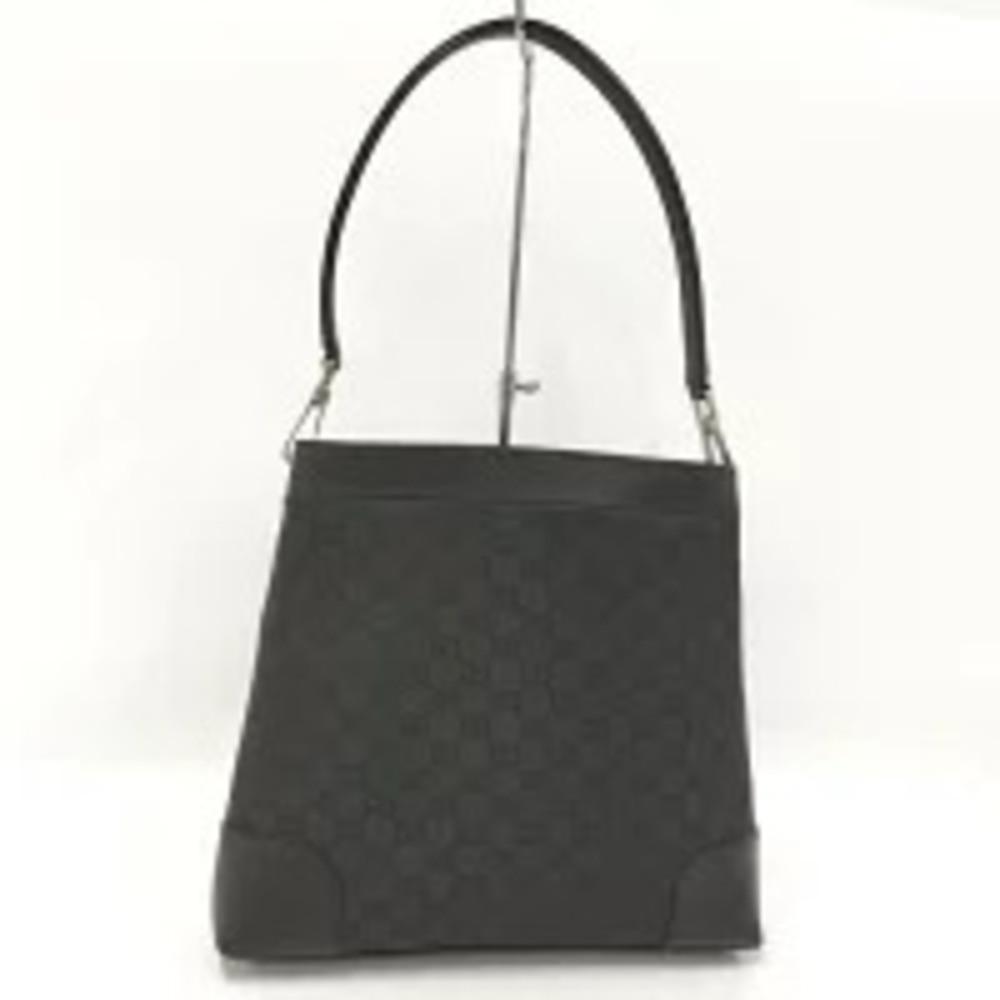 Gucci Hobo Bag Handbag GG Canvas Black